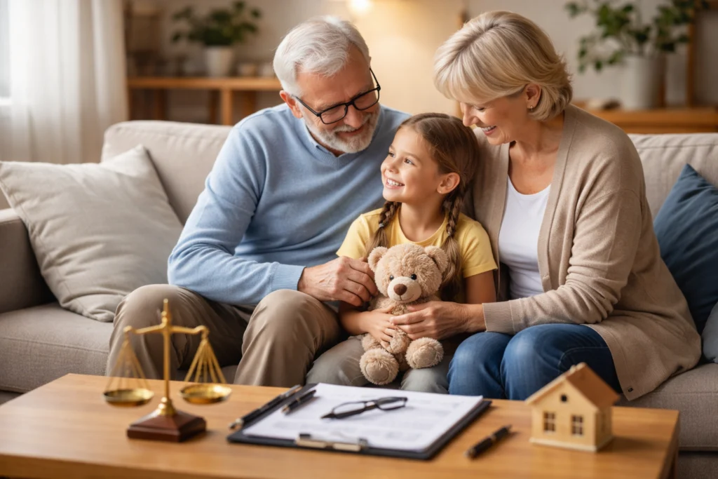 Náhradná osobná starostlivosť – starí rodičia sa starajú o dieťa v bezpečnom rodinnom prostredí